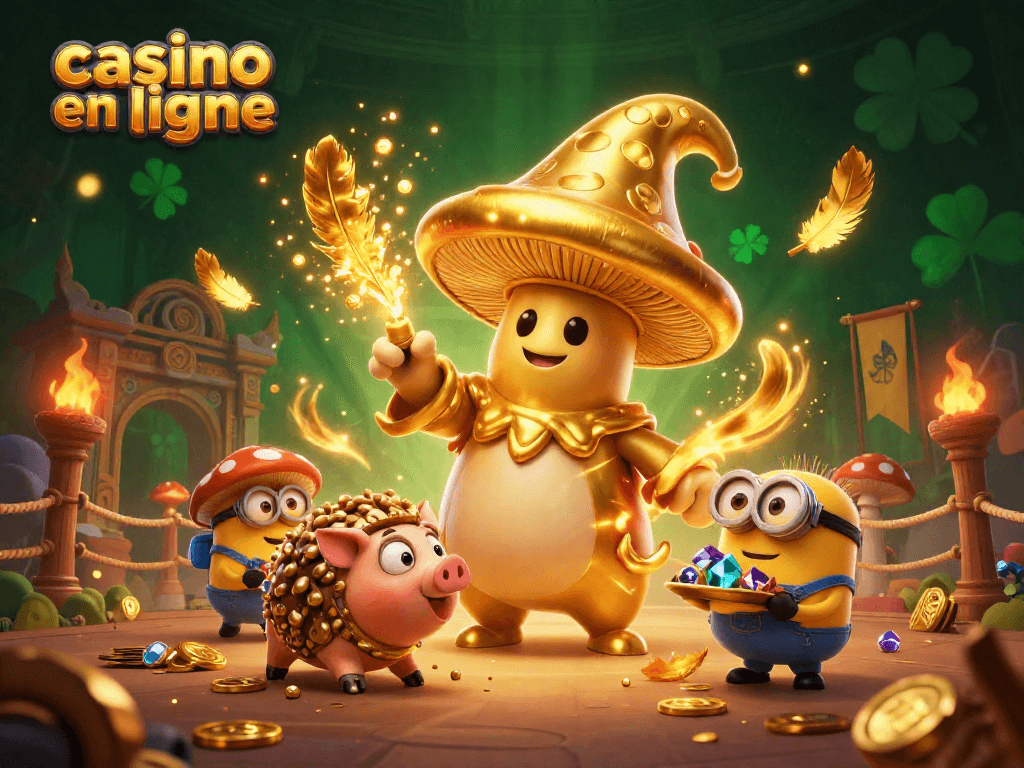 Le casino en ligne offre une expérience immersive avec un sorcier en or et un cochon truffier.