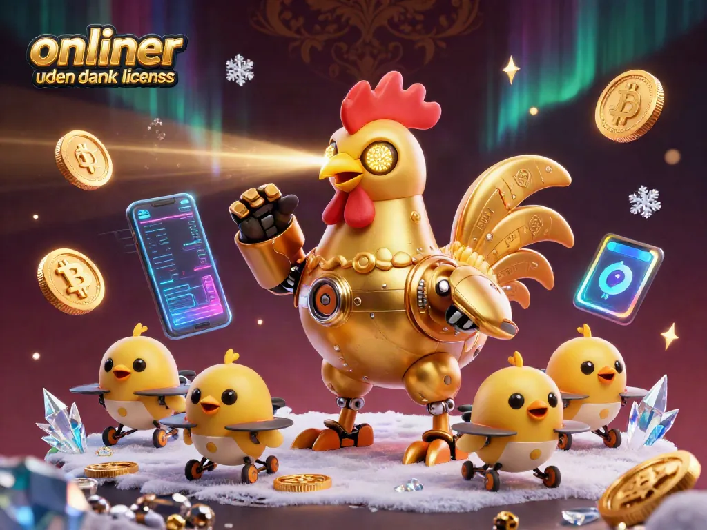 Experience thrilling action with online casinoer uden dansk licens in this vibrant 3D digital illustration.