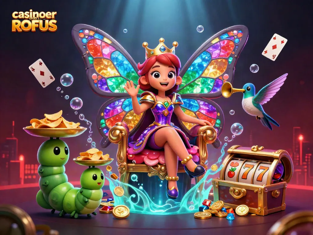 Engage with casinoer uden ROFUS through a vibrant, dynamic scene filled with exciting gambling elements.