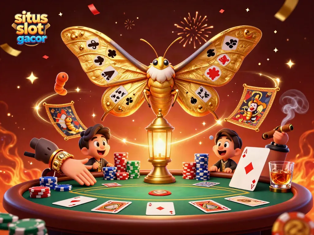 Experience the excitement of situs slot gacor with a vibrant casino scene featuring dynamic characters and rich visuals.